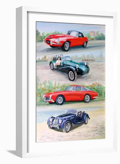 Sports Cars 1960s, 2006-Alex Williams-Framed Giclee Print