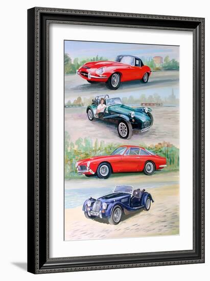 Sports Cars 1960s, 2006-Alex Williams-Framed Giclee Print