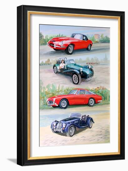 Sports Cars 1960s, 2006-Alex Williams-Framed Giclee Print