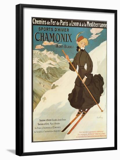 Sports d'Hiver Chamonix-Abel Faivre-Framed Art Print