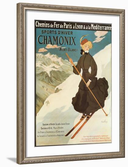 Sports d'Hiver Chamonix-Abel Faivre-Framed Art Print