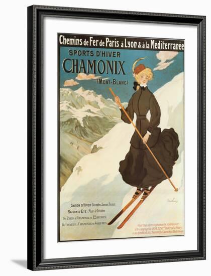 Sports d'Hiver Chamonix-Abel Faivre-Framed Art Print