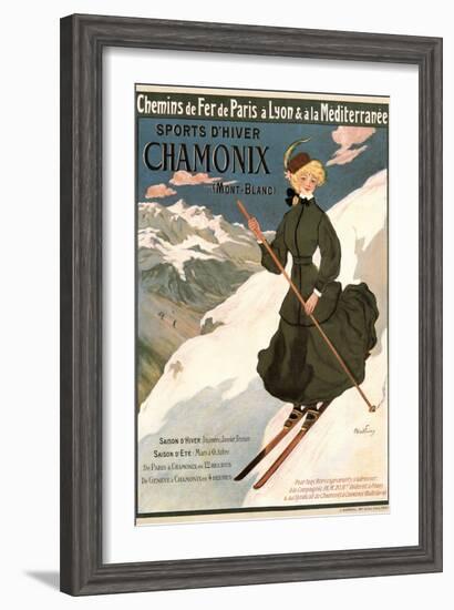 Sports D'Hiver Chamonix-Abel Faivre-Framed Art Print