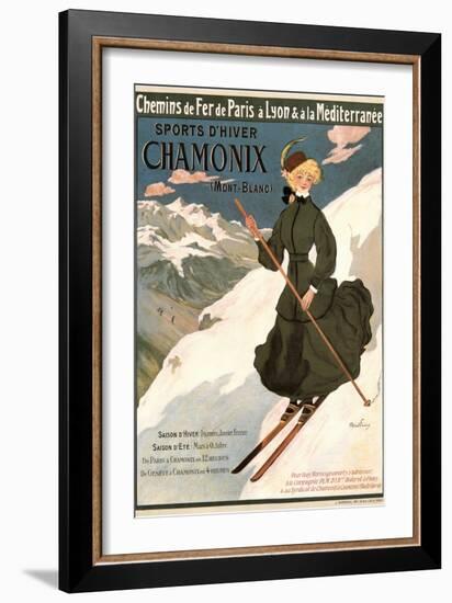 Sports D'Hiver Chamonix-Abel Faivre-Framed Art Print