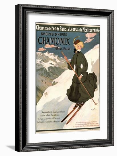 Sports D'Hiver Chamonix-Abel Faivre-Framed Art Print