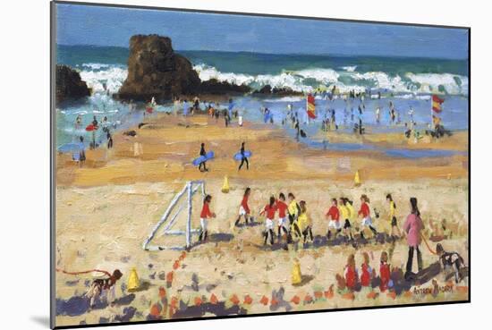 Sports day, Perranporth-Andrew Macara-Mounted Giclee Print