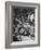 Sports Fans Attending Baseball Game at Ebbets Field-Ed Clark-Framed Photographic Print