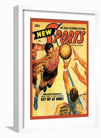 Sports Magazine: Basketball-null-Framed Premium Giclee Print