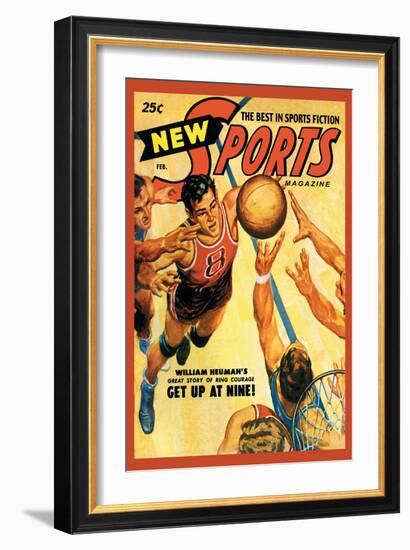 Sports Magazine: Basketball-null-Framed Premium Giclee Print