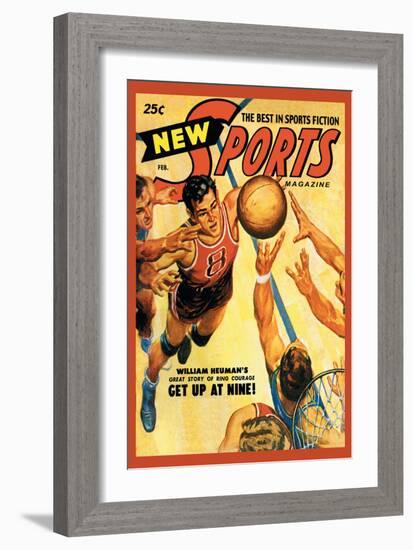 Sports Magazine: Basketball-null-Framed Art Print