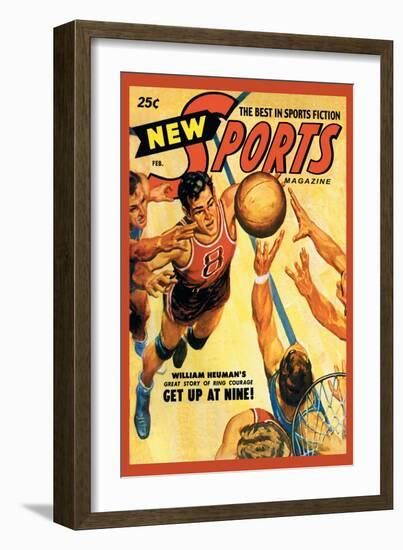 Sports Magazine: Basketball-null-Framed Art Print