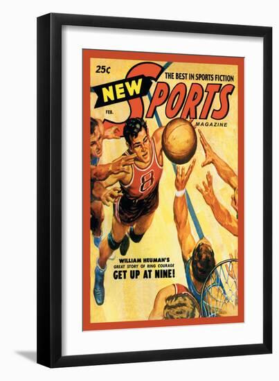 Sports Magazine: Basketball-null-Framed Art Print