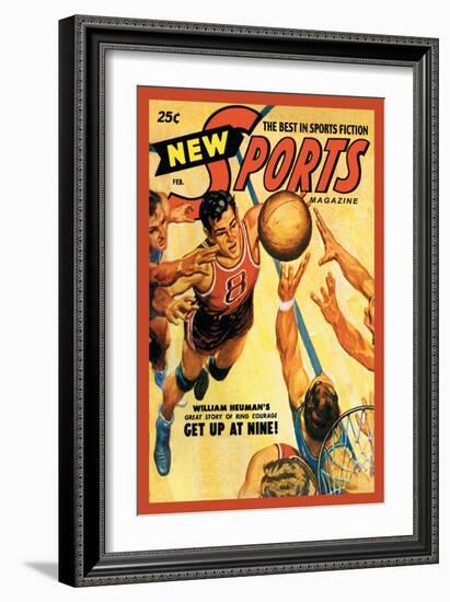 Sports Magazine: Basketball-null-Framed Art Print