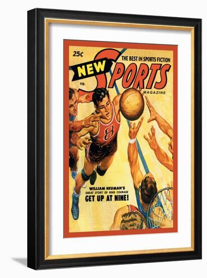 Sports Magazine: Basketball-null-Framed Art Print