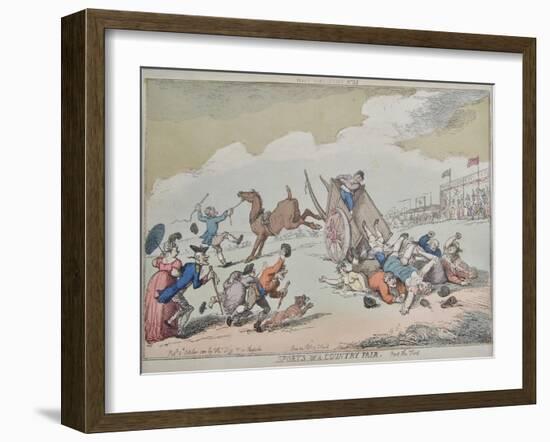 Sports of a Country Fair, 1810-Thomas Rowlandson-Framed Giclee Print