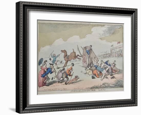 Sports of a Country Fair, 1810-Thomas Rowlandson-Framed Giclee Print