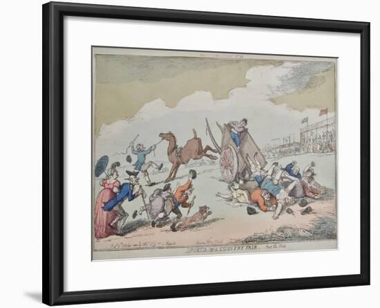 Sports of a Country Fair, 1810-Thomas Rowlandson-Framed Giclee Print