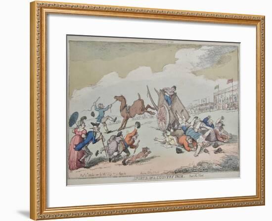 Sports of a Country Fair, 1810-Thomas Rowlandson-Framed Giclee Print