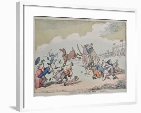 Sports of a Country Fair, 1810-Thomas Rowlandson-Framed Giclee Print