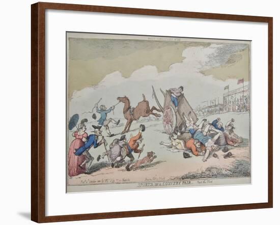 Sports of a Country Fair, 1810-Thomas Rowlandson-Framed Giclee Print