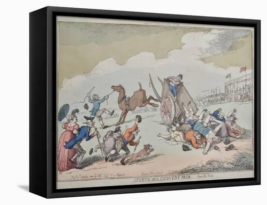 Sports of a Country Fair, 1810-Thomas Rowlandson-Framed Premier Image Canvas