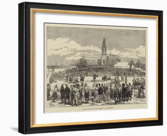 Sports of the Highland Brigade at Aldershott-Charles Robinson-Framed Giclee Print