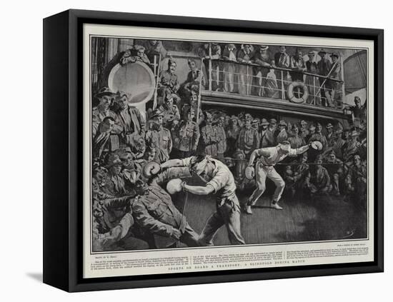 Sports on Board a Transport, a Blindfold Boxing Match-William Small-Framed Premier Image Canvas