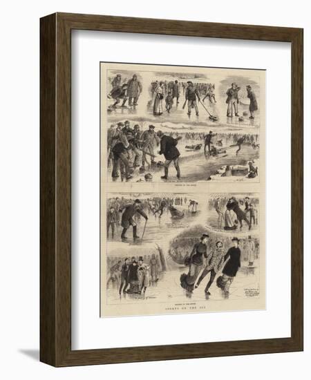 Sports on the Ice-null-Framed Giclee Print