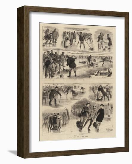 Sports on the Ice-null-Framed Giclee Print