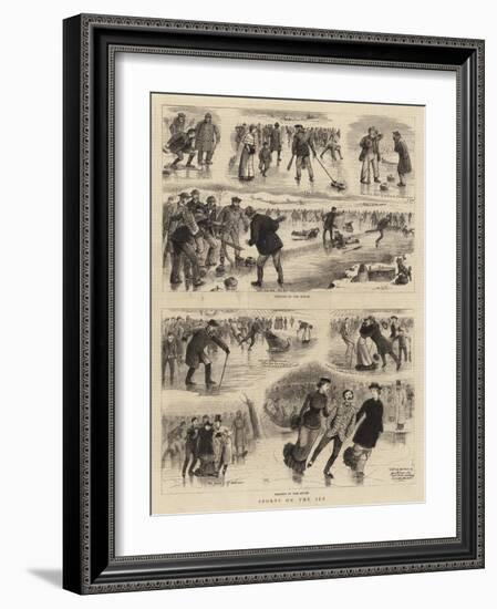 Sports on the Ice-null-Framed Giclee Print