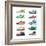 Sports Shoes Vector Set. Fashion Sportwear, Everyday Sneaker, Footwear Clothing Illustration-MSSA-Framed Premium Giclee Print