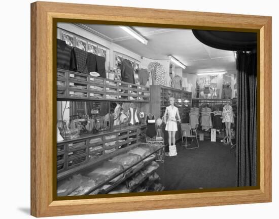 Sports Shop Interior, Sheffield, South Yorkshire, 1961-Michael Walters-Framed Premier Image Canvas