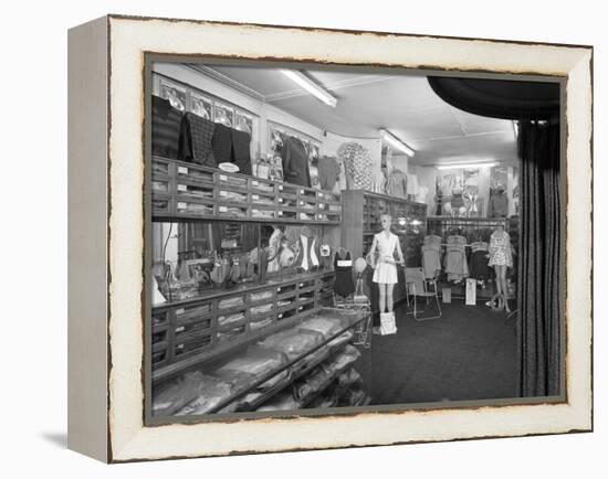 Sports Shop Interior, Sheffield, South Yorkshire, 1961-Michael Walters-Framed Premier Image Canvas