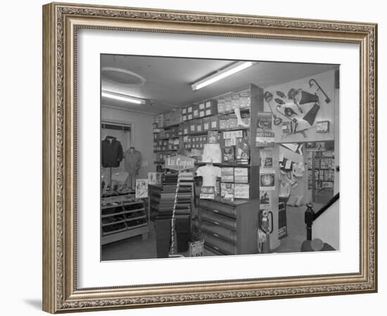 Sports Shop Interior, Sheffield, South Yorkshire, 1961-Michael Walters-Framed Photographic Print