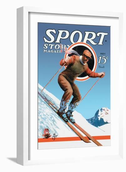 Sports Story Magazine, 1931-null-Framed Art Print