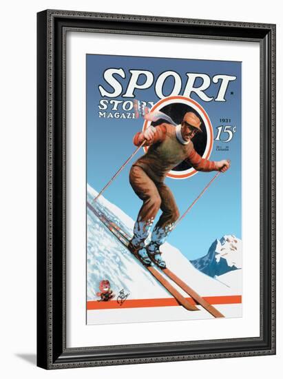 Sports Story Magazine, 1931-null-Framed Art Print