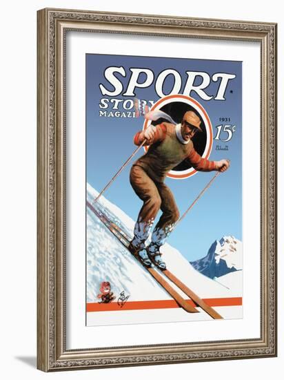 Sports Story Magazine, 1931-null-Framed Art Print