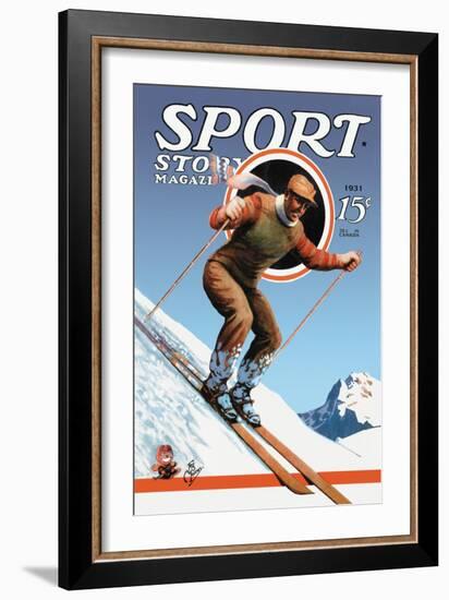 Sports Story Magazine, 1931-null-Framed Art Print