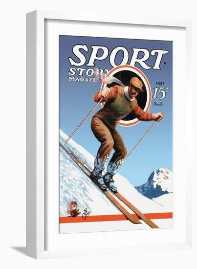 Sports Story Magazine, 1931-null-Framed Art Print