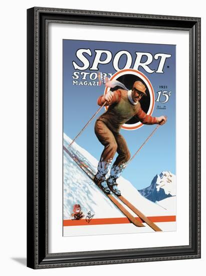 Sports Story Magazine, 1931-null-Framed Art Print