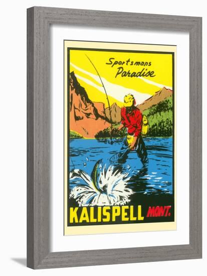 Sportsman's Paradise, Kalispell, Montana-null-Framed Art Print