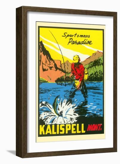 Sportsman's Paradise, Kalispell, Montana-null-Framed Art Print