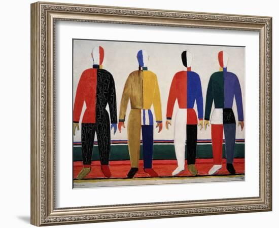 Sportsmen. 1928-32-Kasimir Malewitsch-Framed Giclee Print