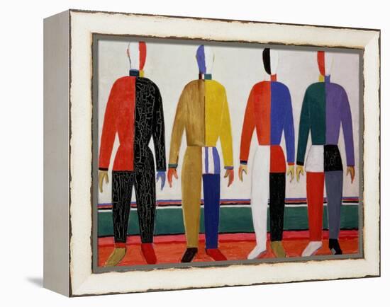 Sportsmen, or Suprematism in Sportsmen's Contours, 1928-32-Kasimir Malevich-Framed Premier Image Canvas