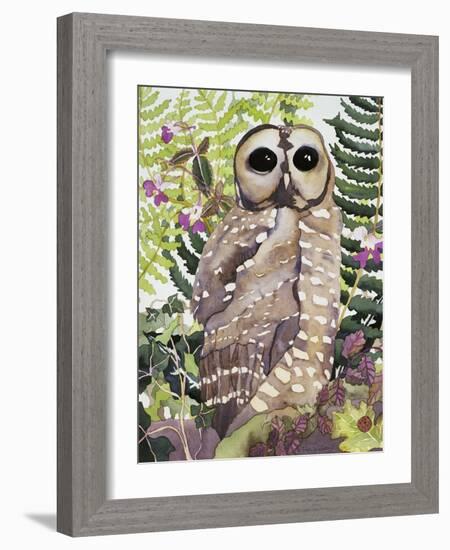 Spotted Owl-Carissa Luminess-Framed Giclee Print