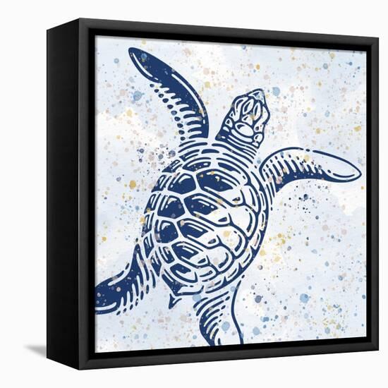 Spotted Sea 1-Kimberly Allen-Framed Stretched Canvas