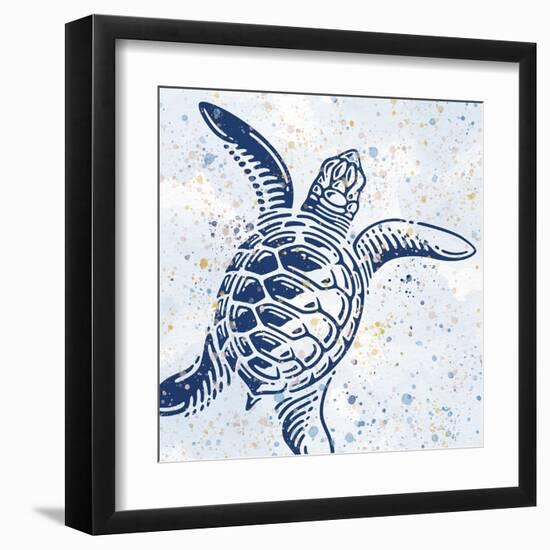 Spotted Sea 1-Kimberly Allen-Framed Art Print