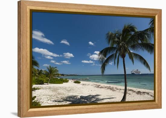 Spotts Beach, Grand Cayman, Cayman Islands, West Indies, Caribbean, Central America-Sergio Pitamitz-Framed Premier Image Canvas