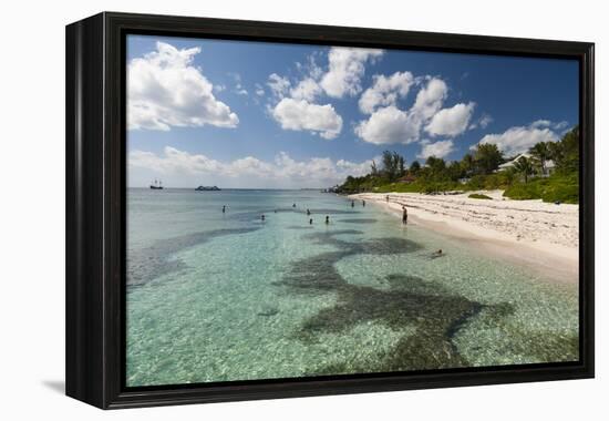 Spotts Beach, Grand Cayman, Cayman Islands, West Indies, Caribbean, Central America-Sergio Pitamitz-Framed Premier Image Canvas