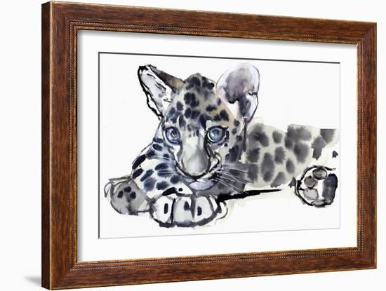 Spotty (Arabian Leopard Cub), 2008-Mark Adlington-Framed Giclee Print